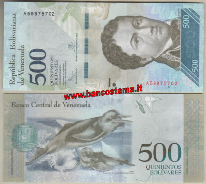 Venezuela P94a 500 Bolivares agosto 2016 (2017) serie A unc