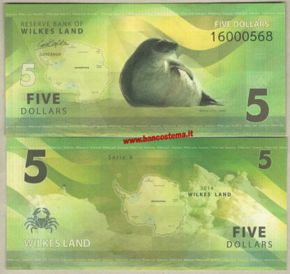 Wilkes Land set 8 pz 2014 (2016) paper unc - immagine 4