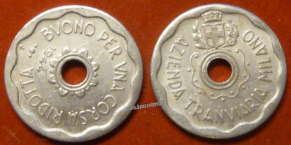 Buono Azienda Tranviaria Milano valido per una corsa 1944 bb - immagine 2