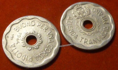 Buono Azienda Tranviaria Milano valido per una corsa 1944 bb