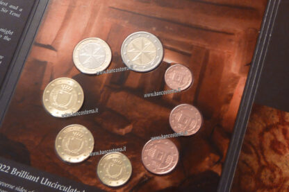 Malta-serie-zecca-2022-bu-con-2-euro-commemorativo-dett.monete