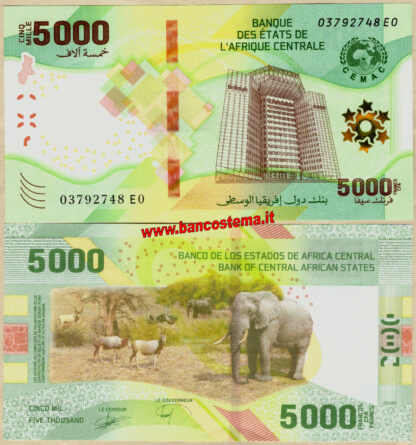 Central Africa States PW703 5.000 Francs 2020 unc