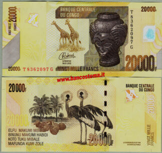 Congo-Democratic-Republic-P104d-20.000-Francs-04.01.2022-unc