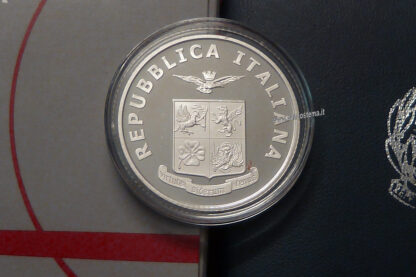 Italia-5-euro-commemorativa-Cento-Anni-dellAeronautica-Militare-argento-2023-proof-dett-moneta-retro
