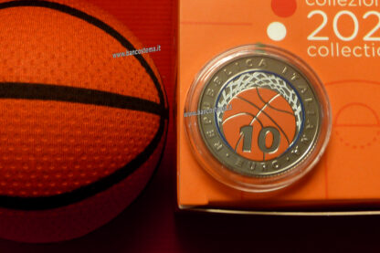 Italia 10 euro 100° Anniversario della Federazione Italiana Pallacanestro 2021 fdc - immagine 2