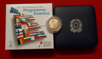 Italia 2 euro commemorativo 2022 35° Anniversario del Programma Erasmus Proof