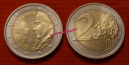 moneta Estonia 2 euro 2016 commemorativo 100º anniversario della nascita di Paul Kérèsfdc unc