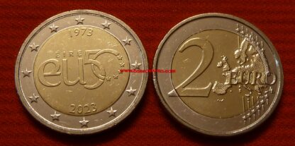 Irlanda 2 euro 2023 commemorativo 50º anniversario di appartenenza all'Unione europea fdc