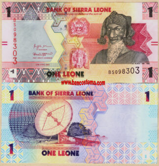 Banconota Sierra Leone PW34 1Leones 27.04.2022 unc