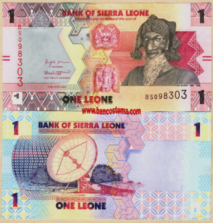Banconota Sierra Leone PW34 1Leones 27.04.2022 unc