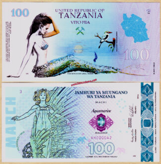 Banconota per collezionisti United Republic of Tanzania 100 Mia Polymer 2019 (2023) unc