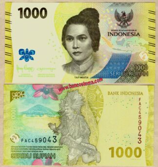 Banconota Indonesia PW162 1.000 rupees 2022 unc
