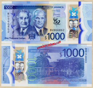 Banconota Jamaica PW99 1.000 dollars 01.06.2022 Polymer unc