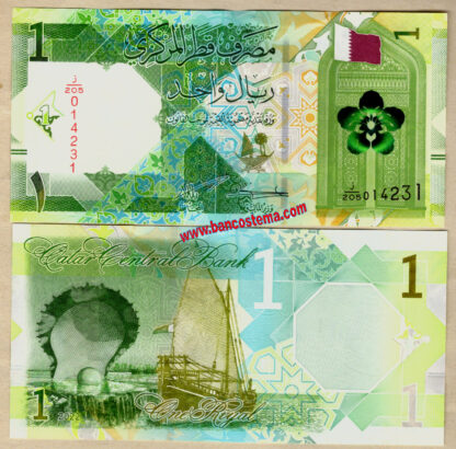 Banconota Qatar PW32b 1 Riyal nd 2022 unc
