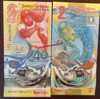 East Caribbean states PW61 2 dollars commemorative 2023 unc polymer