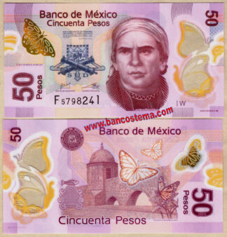 Mexico P123AW 50 Pesos 16-01-2017 (2019) unc polymer