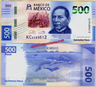 Mexico PW136  500 Pesos 05.01.2022 (2024) unc