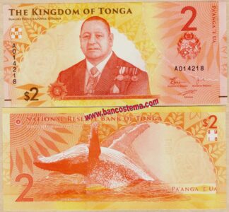 Tonga PW50 2 Pa'anga nd 2023 unc
