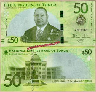 Tonga PW54 50 Pa'anga nd 2023 unc