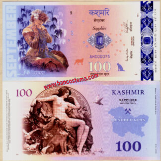 Kashmir 100 Gemas Polymer 2023 unc