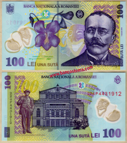 Romania  P121o 100 Lei 2022 unc