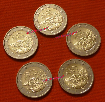 Germania 2 euro commemorativo 	Presidenza di Meclemburgo-Pomerania Anteriore al Bundesrat 2ª moneta della II serie dedicata ai Länder tedeschi 5 pz 2024 fdc