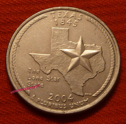 Usa 1/4  Dollar 50 State Quarters Program stato Texas 28°  2004 let. D vf