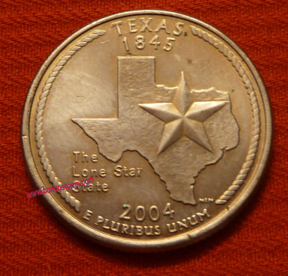 Usa 1/4  Dollar 50 State Quarters Program stato Texas 28°  2004 let. P vf