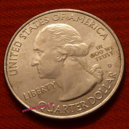 Usa 1/4  Dollar parchi nazionali: stato New Jersey 39° - Ellis Island 2017 let. D vf - immagine 2