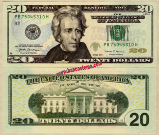 Usa P546b 20 Dollars "B2" New York 2017A unc