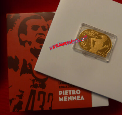 Italia 10 euro commemorativa Campionati Europei di Atletica Leggera Roma 2024 - Pietro Mennea 2024 argento dorato Proof - immagine 2