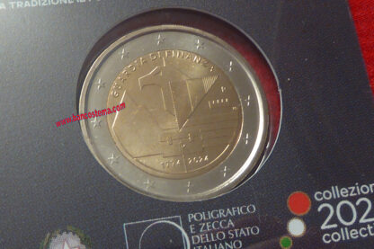 Italia 2 euro commemorativo 2024 250º anniversario della fondazione del Corpo della Guardia di Finanza coincard fdc - immagine 2