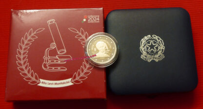 Italia 2 euro commemorativo 2024 Rita Levi-Montalcini Proof fdc