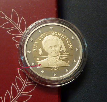 Italia 2 euro commemorativo 2024 Rita Levi-Montalcini Proof fdc - immagine 2
