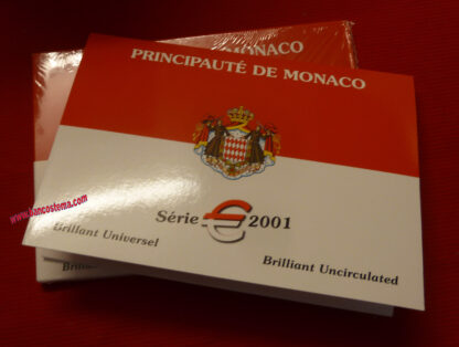 Monaco serie zecca 2001 8 valori BU - immagine 3