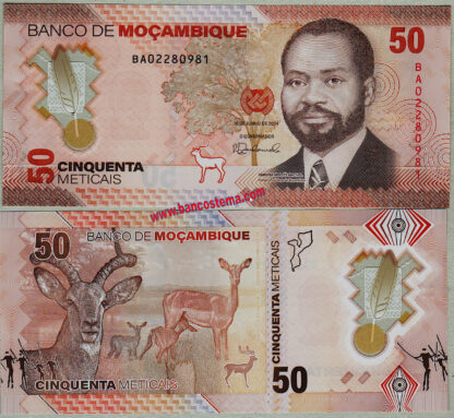 Mozambique PW156 50 Meticais 16.06.2024 polymer unc