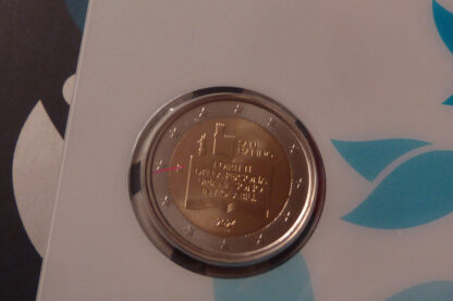 San Marino 2 euro 2024 commemorativo 50º anniversario della dichiarazione dei diritti dei cittadini e dei principi fondamentali dell'ordinamento sammarinese fdc in folder - immagine 2