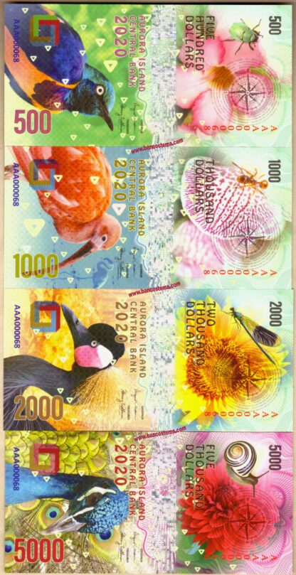 Aurora Islands set 12 pz 2020 polymer unc - immagine 2