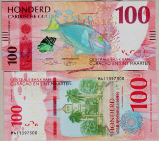CURAÇAO & SINT MAARTEN PW4 100 Gulden 31.03.2025 unc