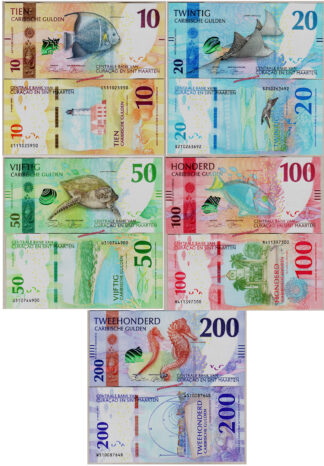 curacao-sint-maarten-set-pw1-2-3-4-5-10-20-50-100-200-gulden-31-03-2025-unc