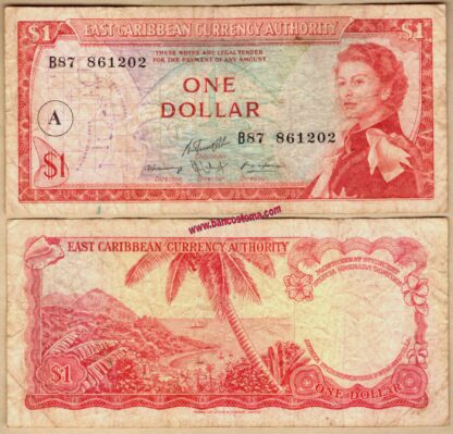 E.C.S - East Caribbean States P13h 1 dollar Antigua vf