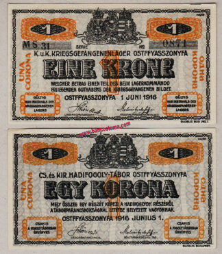 austria-notgeld-1-krone-campo-di-prigionia-di-ostffyasszonyfa-1-giugno-1916-unc