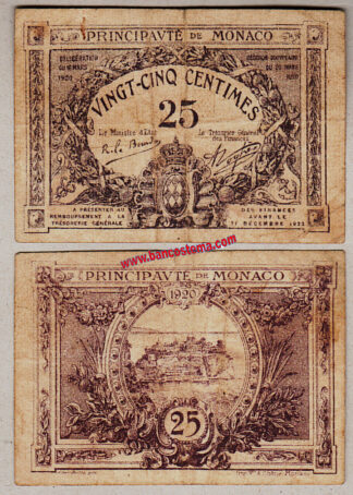 monaco-p2-25-centimes-16-03-1920-vf
