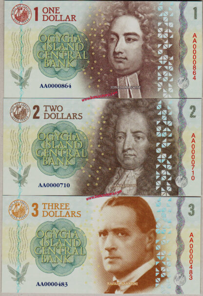 ogygia-island-central-bank-1-dollar-to-6-dollars-set-6-pz-2019-paper-unc