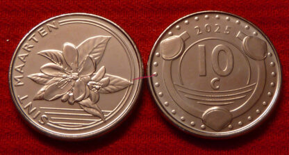 Sint Maarten set 1 - 10 - 50 Cents 2025 3 pz unc - immagine 2