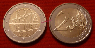 lettonia-2-euro-commemorativo-2021-100o-anniversario-del-riconoscimento-de-iure-della-repubblica-di-lettonia-fdc