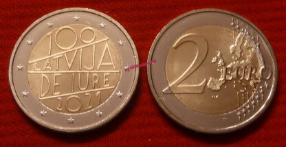 lettonia-2-euro-commemorativo-2021-100o-anniversario-del-riconoscimento-de-iure-della-repubblica-di-lettonia-fdc